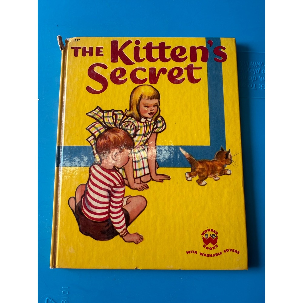 The‎ Kittens Secret Wonder Books 1950 Vintage Hardcover Washable Cover 527